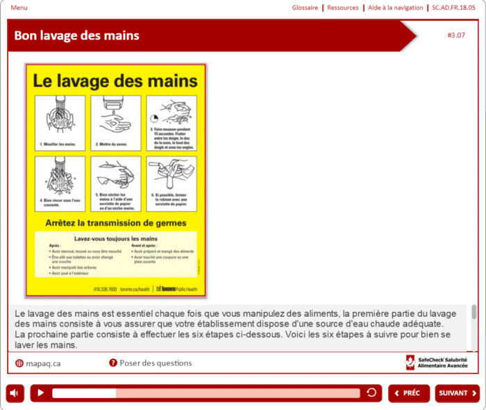 Certification de manipulateur d’aliments – SafeCheck® Avancée – Comprend un examen - Image 18