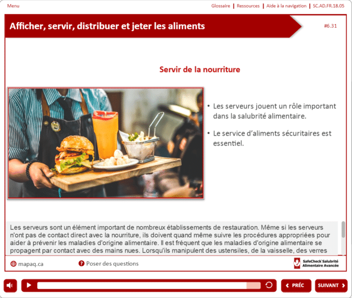 Certification de manipulateur d’aliments – SafeCheck® Avancée – Comprend un examen - Image 21