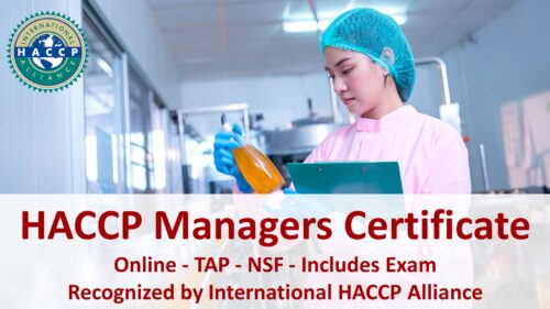 HACCP Manager Course - TAP-NSF