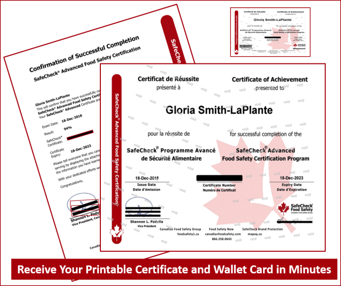 Certificate and Wallet Card