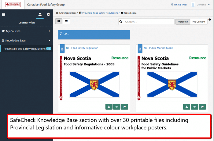 View and Print over 30 Food Safety Resource Files