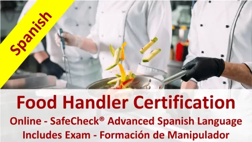 Image of the SafeCheck Spanish Language Food Handler Course