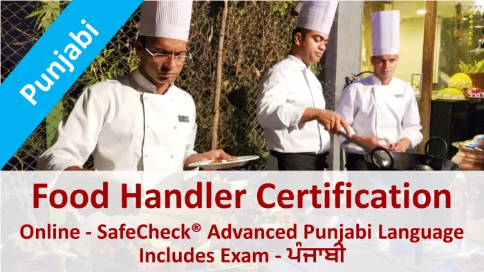 Picture of The SafeCheck Punjabi Language Food Handler Course Start Page