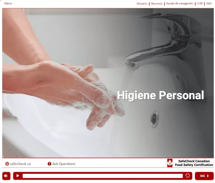 a person washing their hands