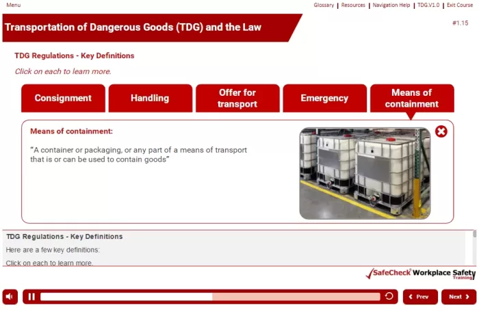 an informational image with a picture of large containers