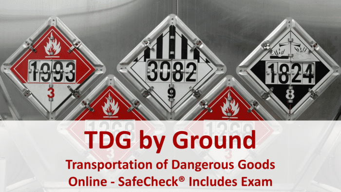 Dangerous goods training certificate