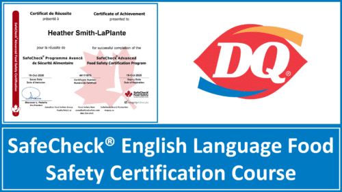 Dairy Queen - SafeCheck Advanced Food Safety Certification Couse