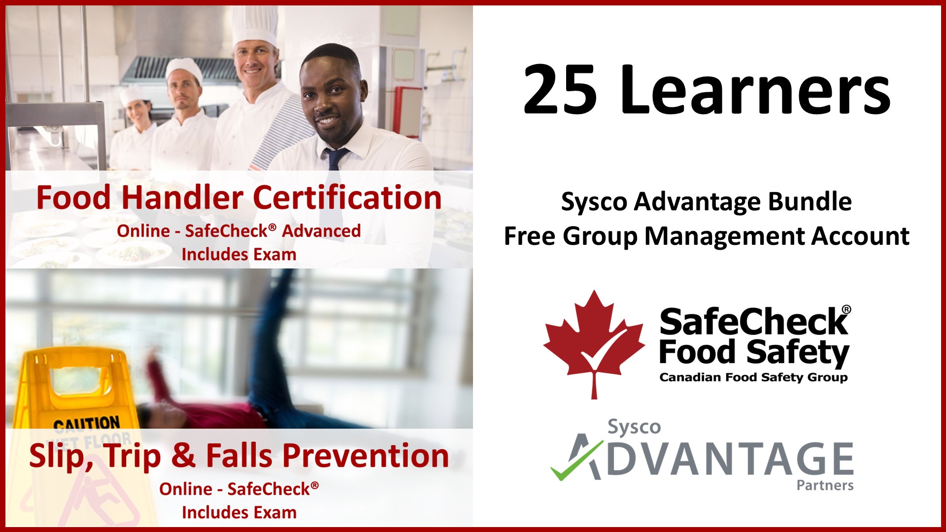 Food Handler Certification 25 Pack With Group Management Account